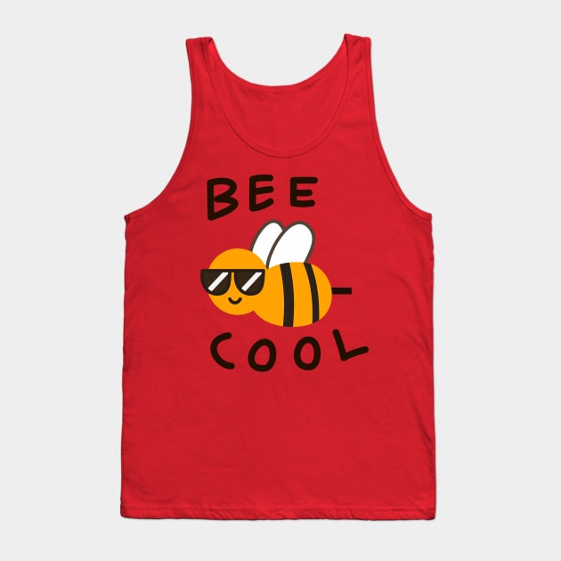 Bee Cool (Sketch) - Mabel's Sweater Collection Tank Top by Ed's Craftworks